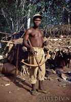 Pygmy hunter with a crossbow